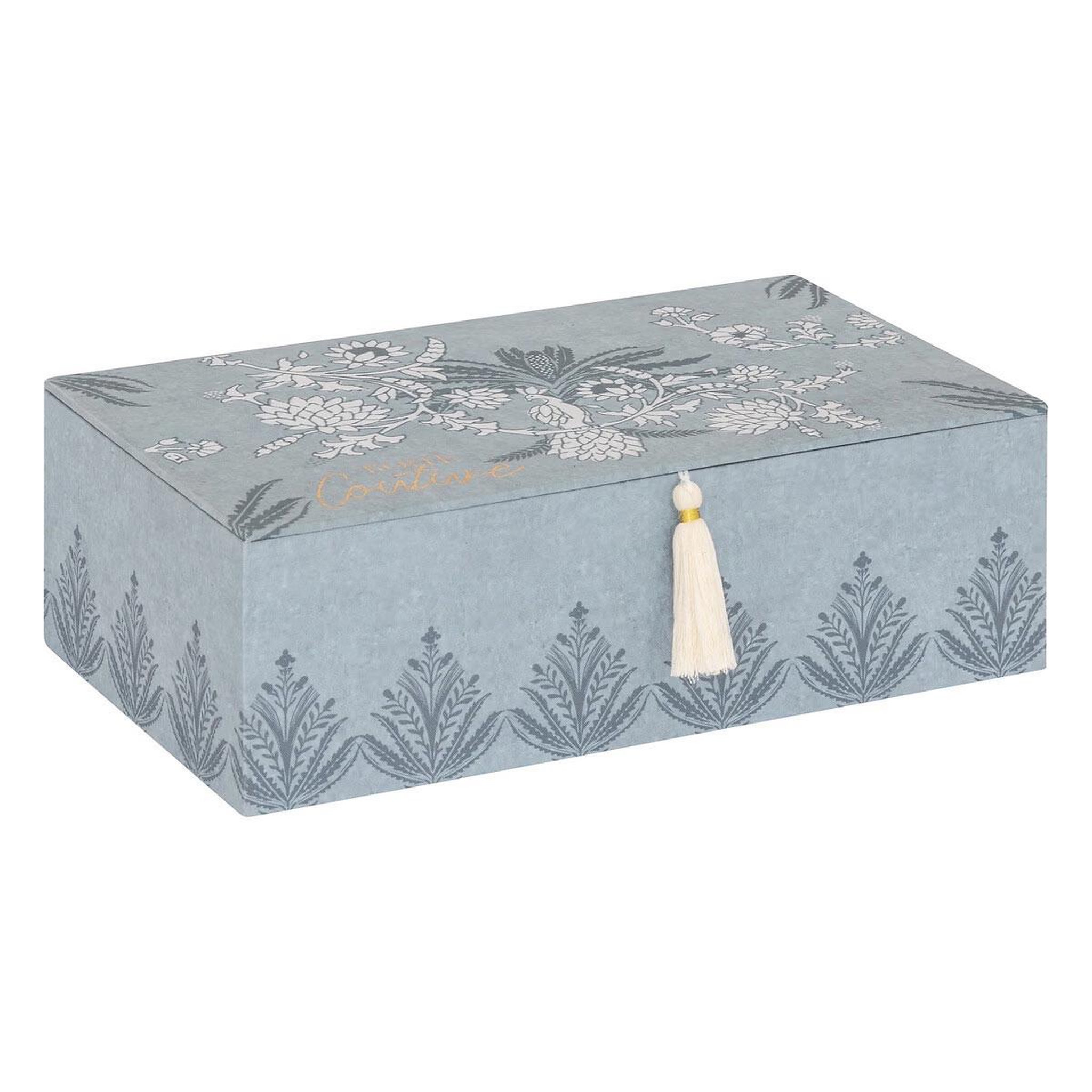 ATMOSPHERA Boîte à couture  wild romance  30cm bleu clair