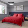 Voir la diapositive 1 : DODO Housse de couette Partition Satin de coton Coloris Rouge