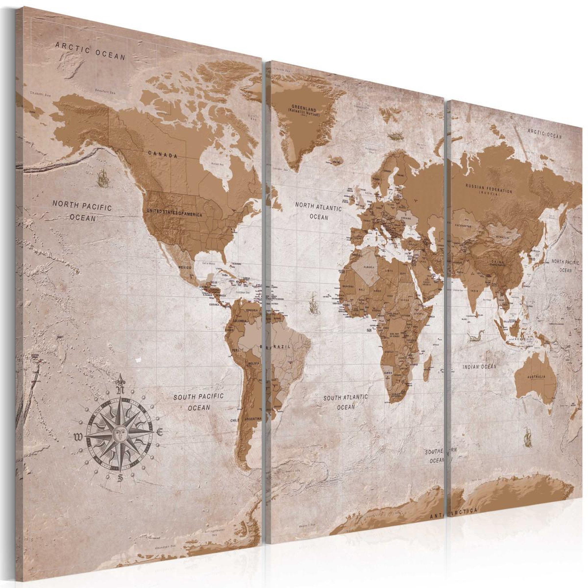 Paris Prix Tableau imprimé  vintage map : oriental travels. Coloris disponibles : Multicolore