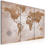 Paris Prix Tableau Imprimé  Vintage Map : Oriental Travels. Coloris disponibles : Multicolore