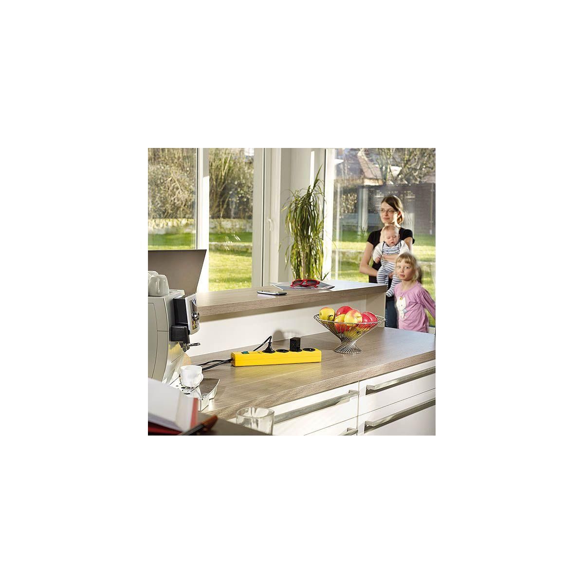 Brennenstuhl Multiprise 4 PRISES ROUGES 2M - PARASURT. 19.500A