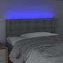 Voir la diapositive 3 : VIDAXL Tete de lit a LED Gris clair 90x5x78/88 cm Tissu