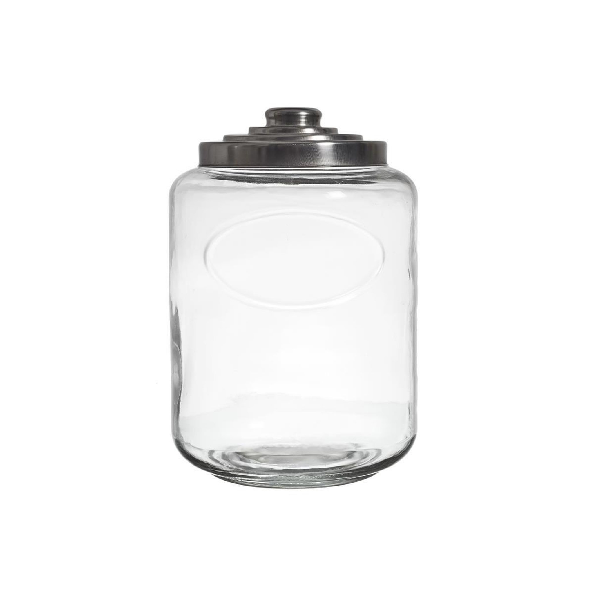 Voir la diapositive 1 : COOK CONCEPT Bocal à biscuits  couvercle métal  6l transparent