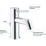 Voir la diapositive 5 : Grohe GROHE Mitigeur monocommande Lavabo Taille S Start Classic Chromé 23782000