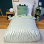 Voir la diapositive 4 : COTE DECO Housse de couette 140x200 + 1 taie Carni microfibre