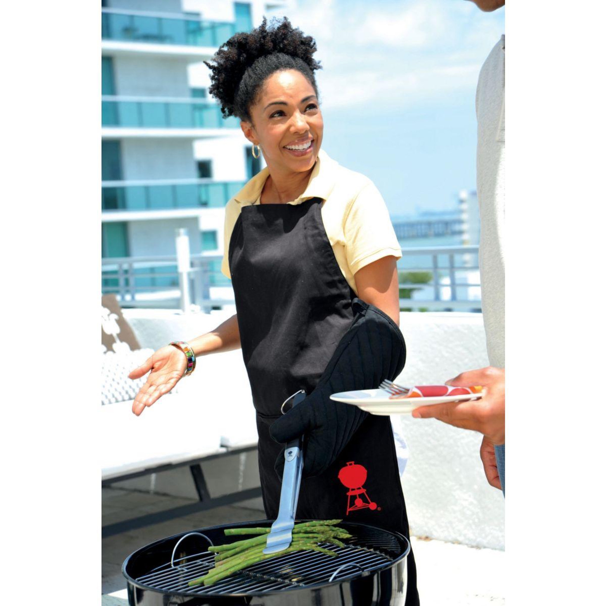Voir la diapositive 5 : Weber Tablier de cuisine ajustable noir Original