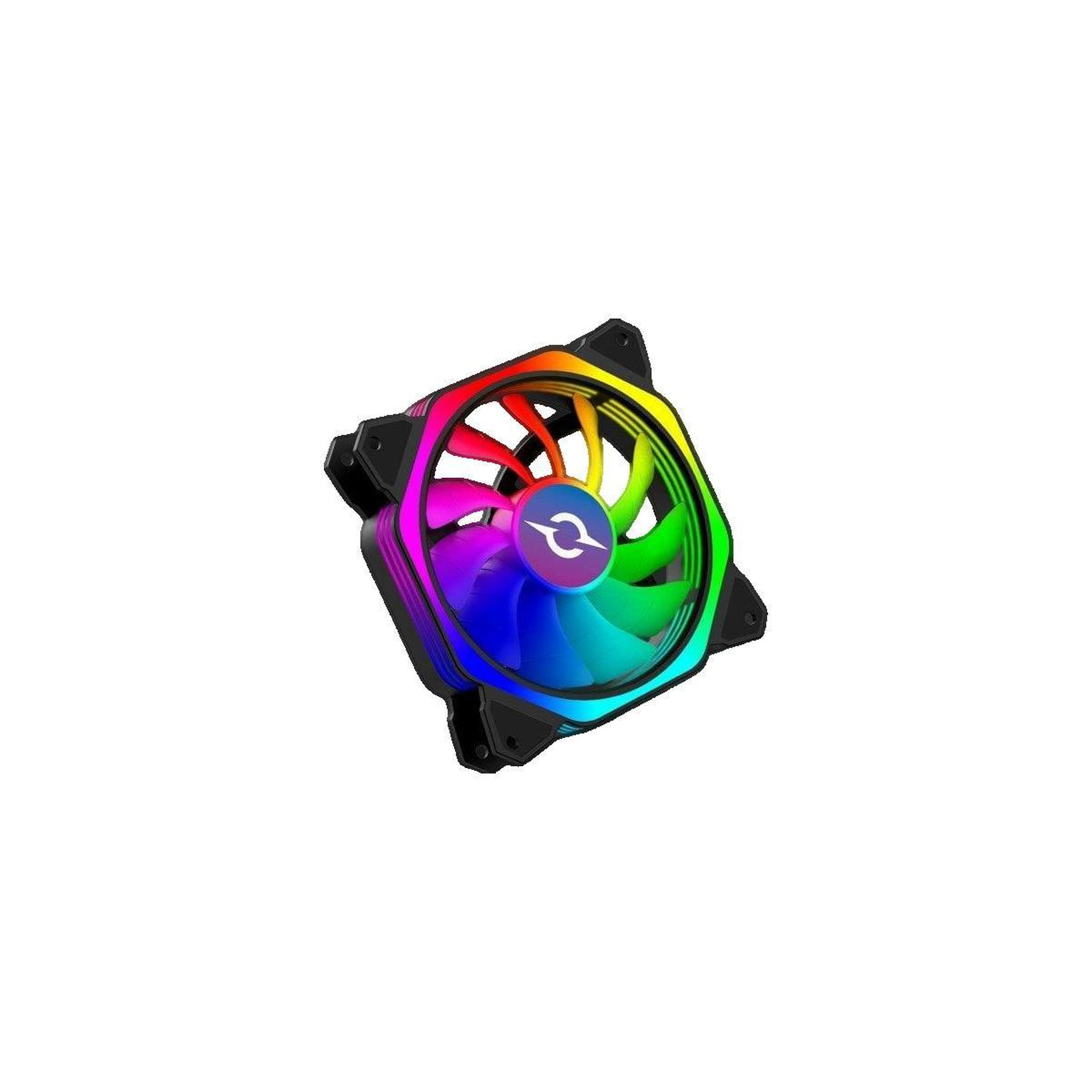 Voir la diapositive 2 : AQUARINE Ventilateur AQIRYS Cetus RGB 120 mm noir