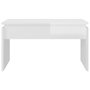 Voir la diapositive 5 : VIDAXL Table basse blanc brillant 68x50x38 cm bois d ingénierie