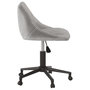 Voir la diapositive 4 : VIDAXL Chaise pivotante de bureau Gris clair Velours