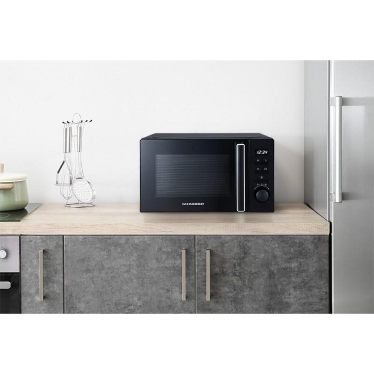 SCHNEIDER Micro-onde 20l Noir Scmw20sdb Schneider