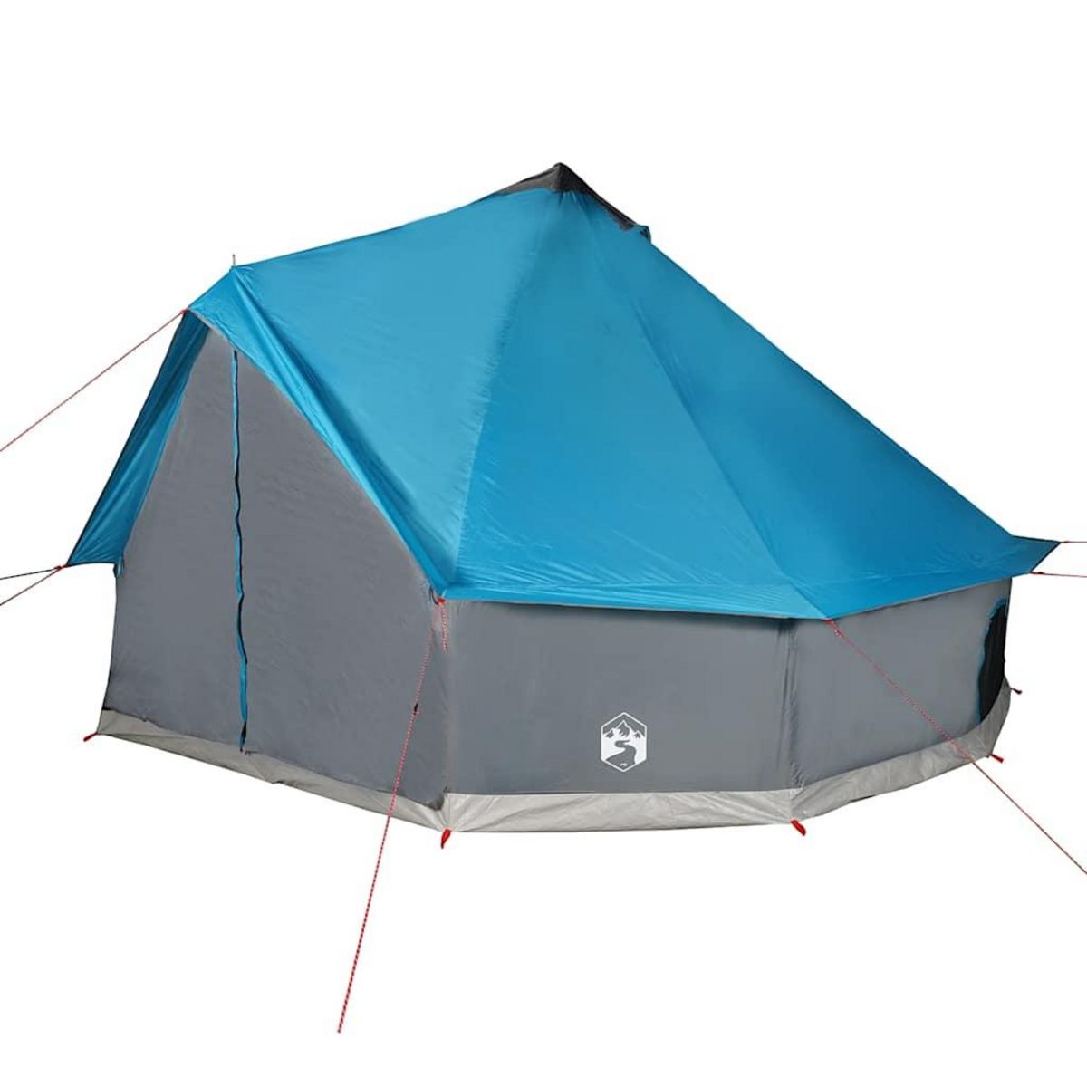 VIDAXL Tente familiale tipi 12 personnes bleu impermeable
