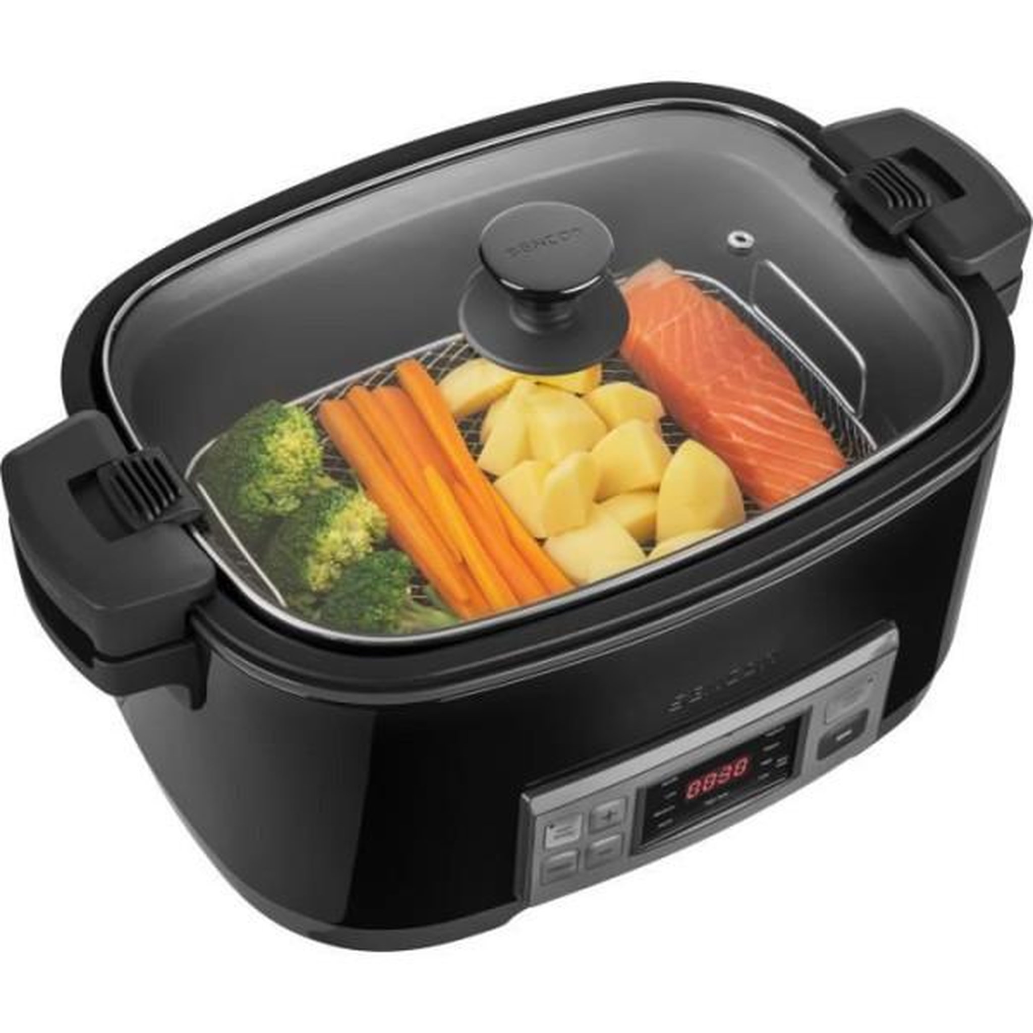 Voir la diapositive 6 : MARKET24 Mijoteuse - SENCOR - SPR-5508BK - 1350 W - 6 L - Noir