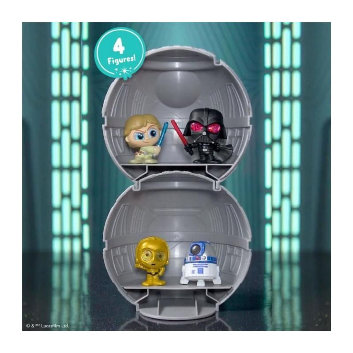 GENERIQUE Figurines a collectionner - STAR WARS - Capsule Galaxy Peek - 4 figurines, 4 cm, 25 a collectionner