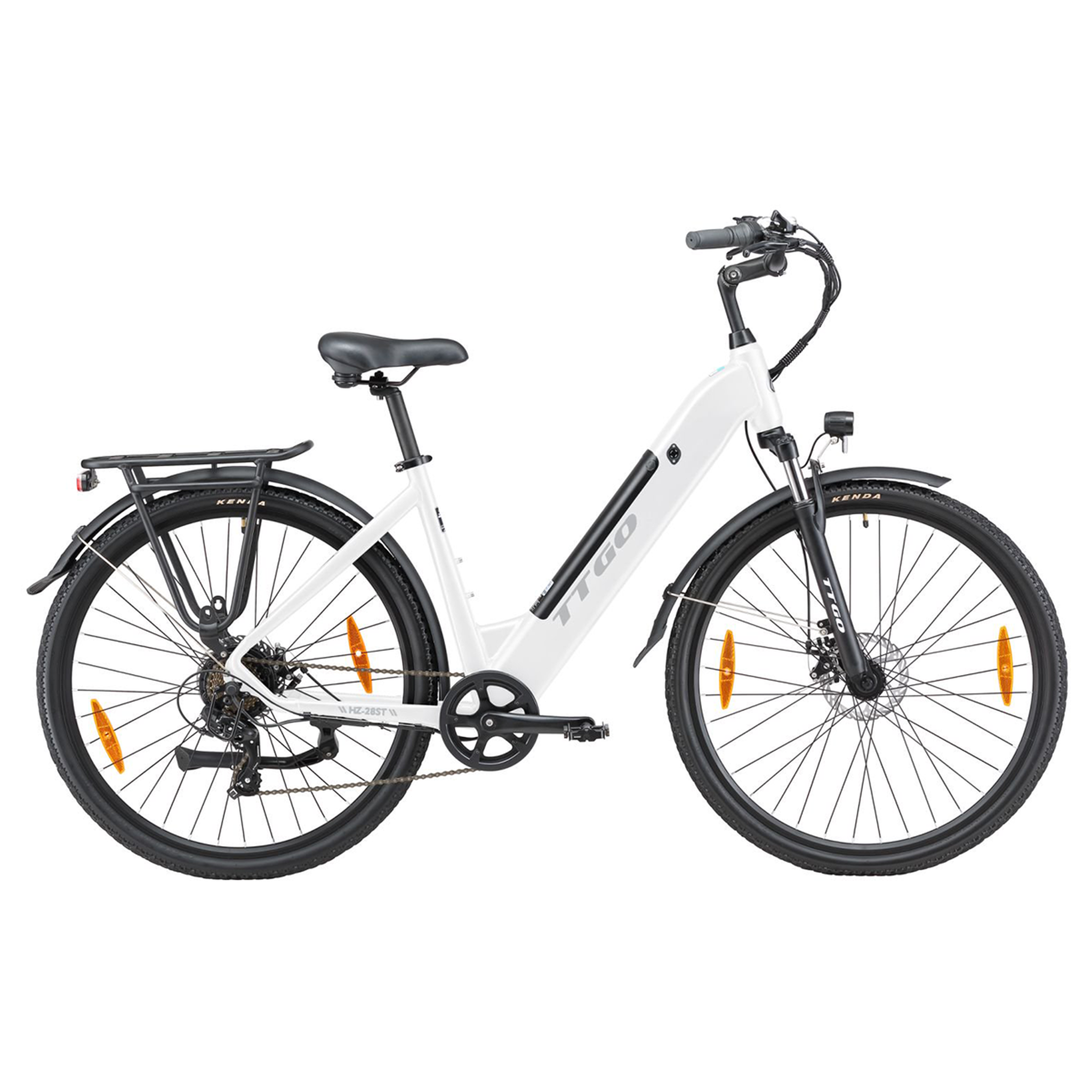 TTGO Vélo électrique de ville TTGO HZ-28ST, 250 W, 36 V, 20 Ah, Shimano 7 vitesses