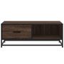 Voir la diapositive 5 : VIDAXL Table basse chene marron 90x57x35 cm bois d'ingenierie et metal