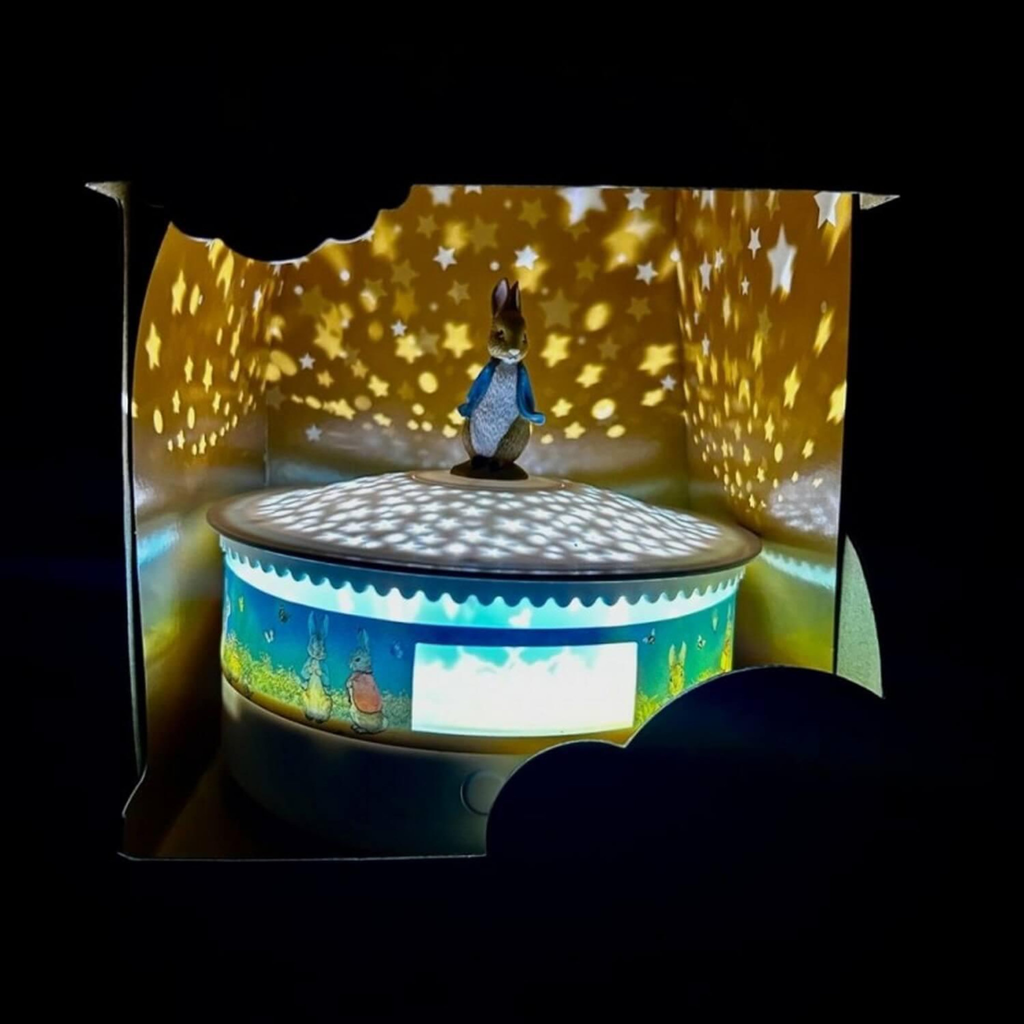 Voir la diapositive 4 : Trousselier Projecteur d Etoiles Pierre Lapin 14 Cm musicale