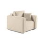 Voir la diapositive 1 : BEST MOBILIER Topaze - fauteuil - en tissu velours relief