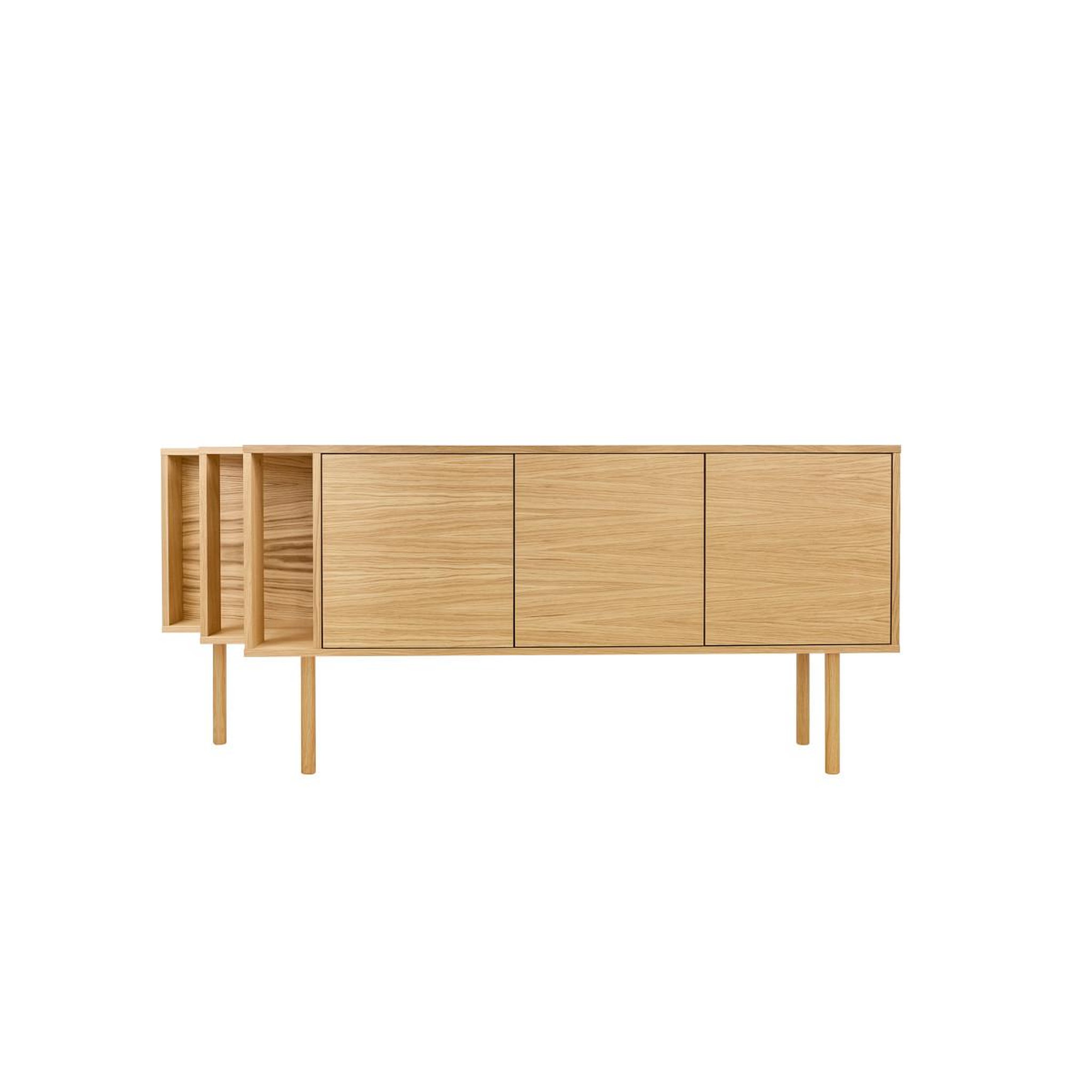 Voir la diapositive 2 : Paris Prix Buffet design 3 portes  shift  189cm chêne