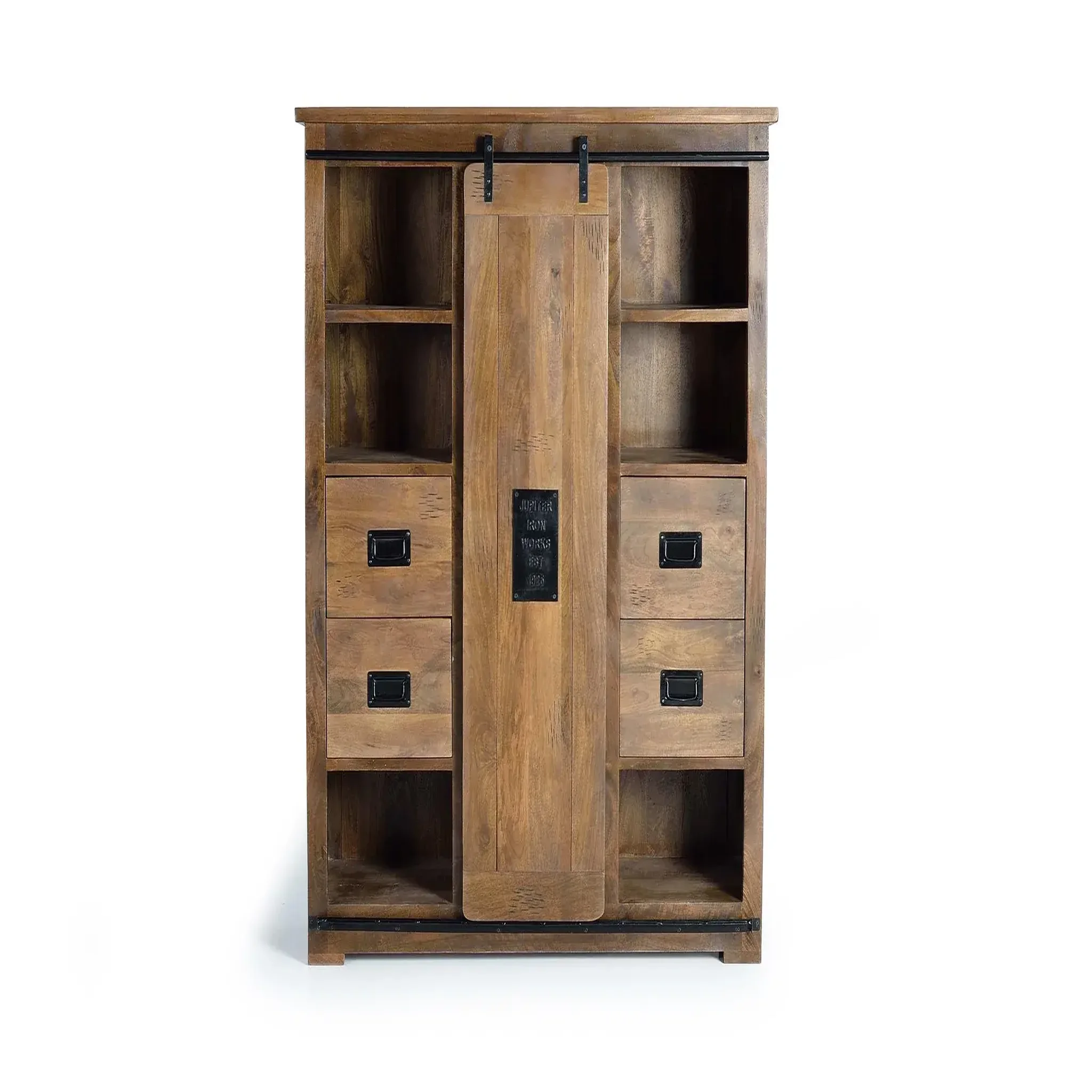 GINER Y COLOMER SL Vaisselier en bois de manguier 140 cm style industriel