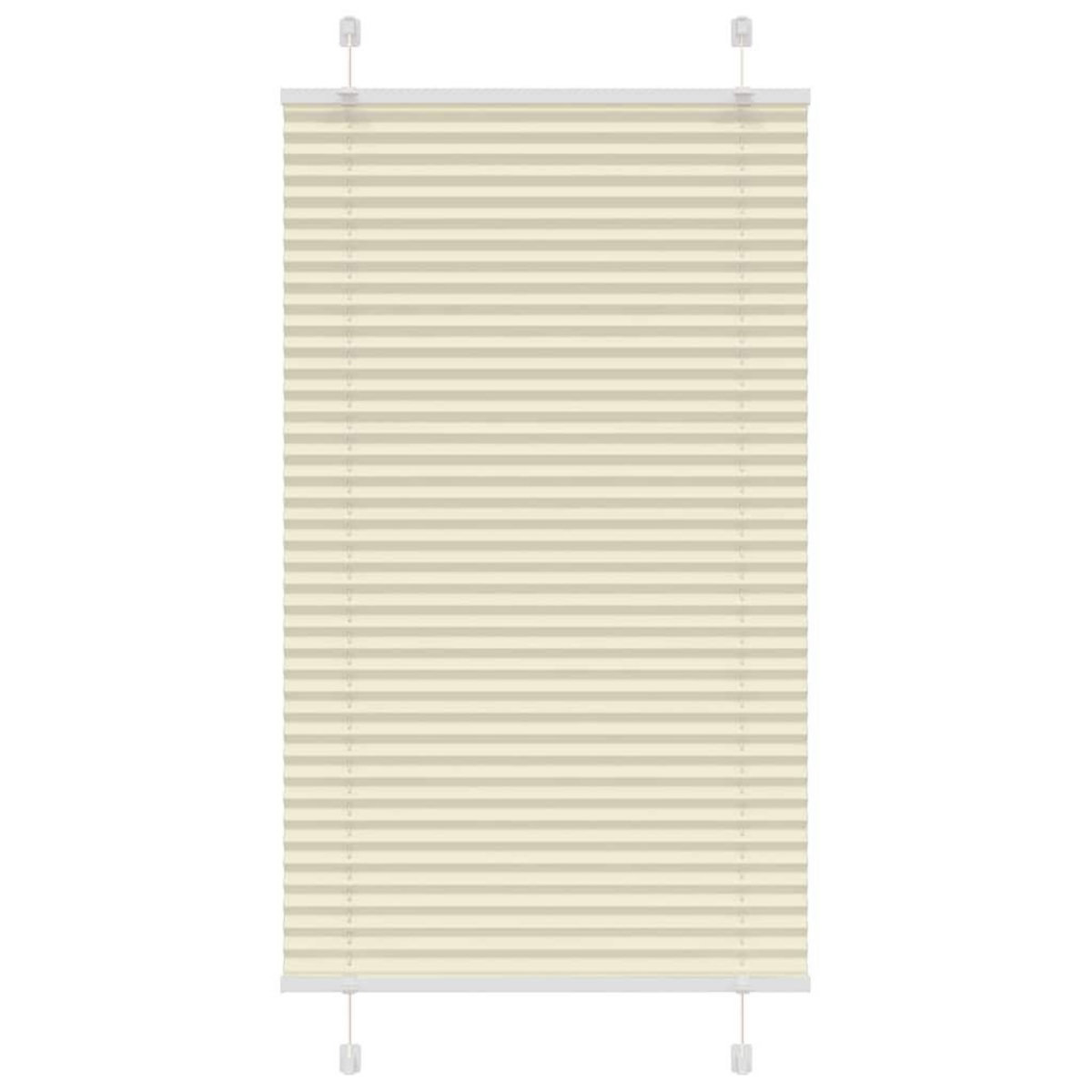 VIDAXL Store plisse creme 70x100 cm largeur du tissu 69,4 cm polyester