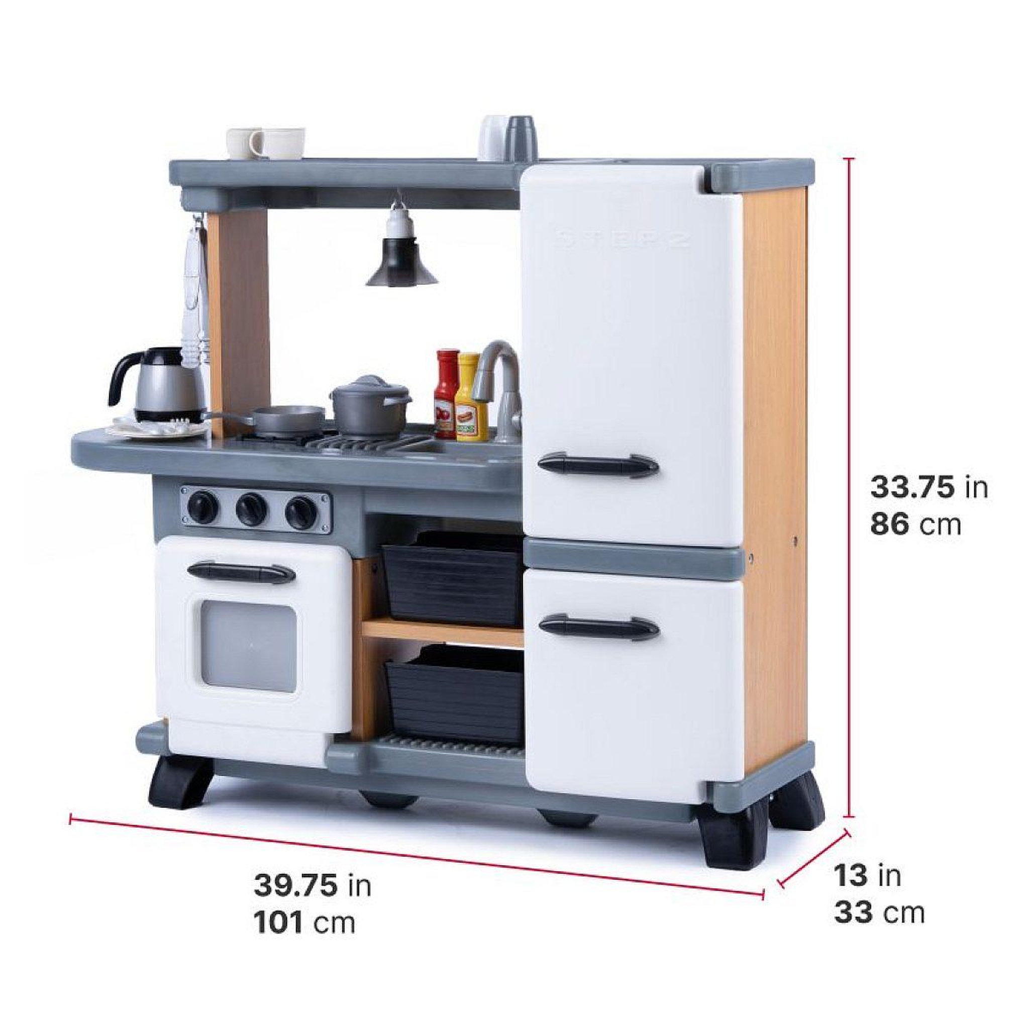 Voir la diapositive 4 : Step 2 Cuisine enfant Harmony blanc et bleu