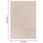 Voir la diapositive 6 : VIDAXL Tapis a poils courts 160x230 cm Beige fonce