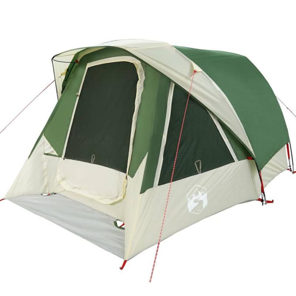 VIDAXL Tente de cabine familiale 6 personnes vert imperméable