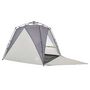 Voir la diapositive 4 : VIDAXL Tente de plage 4 personnes gris liberation rapide impermeable