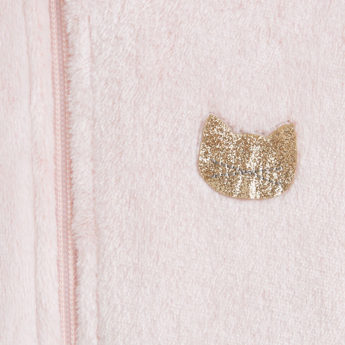 IN EXTENSO Sweat zippé peluche fille