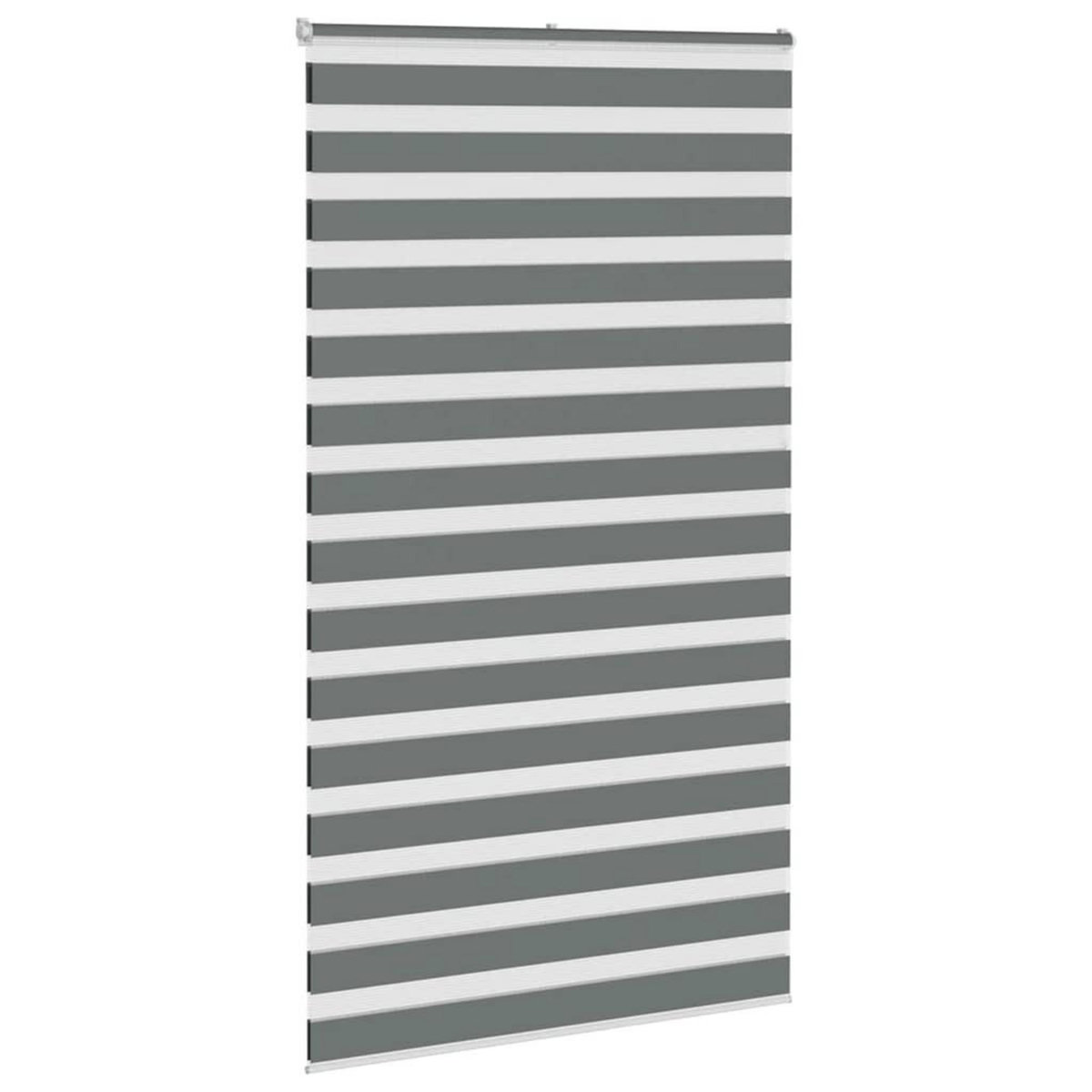 VIDAXL Store zebre gris fonce largeur du tissu 115,9 cm polyester