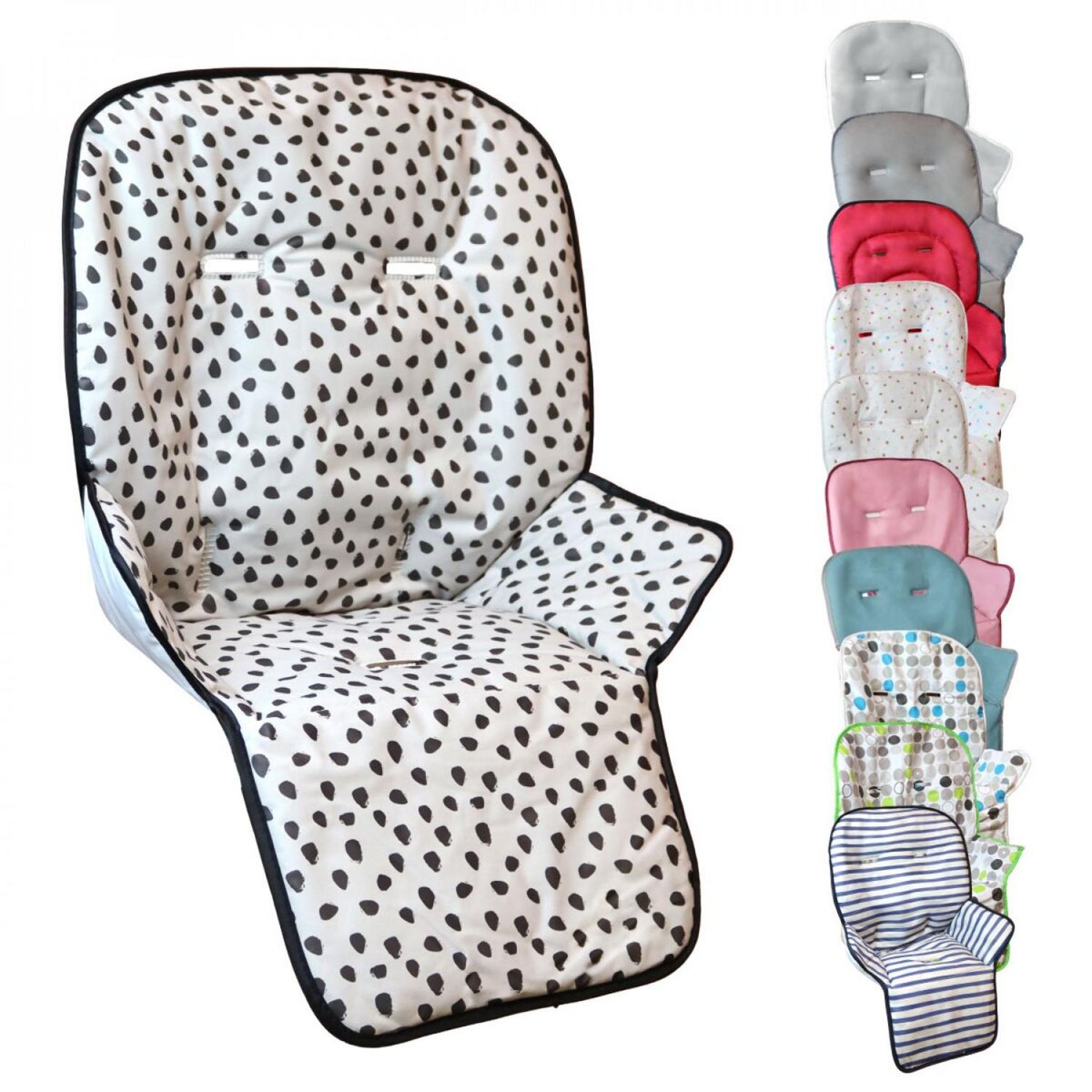 Monsieur Bébé Housse d'assise pour chaise haute bébé enfant gamme Ptit - Cléo