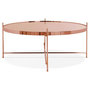 Voir la diapositive 3 : Paris Prix Table Basse Design en Verre  Rona  83cm Cuivre