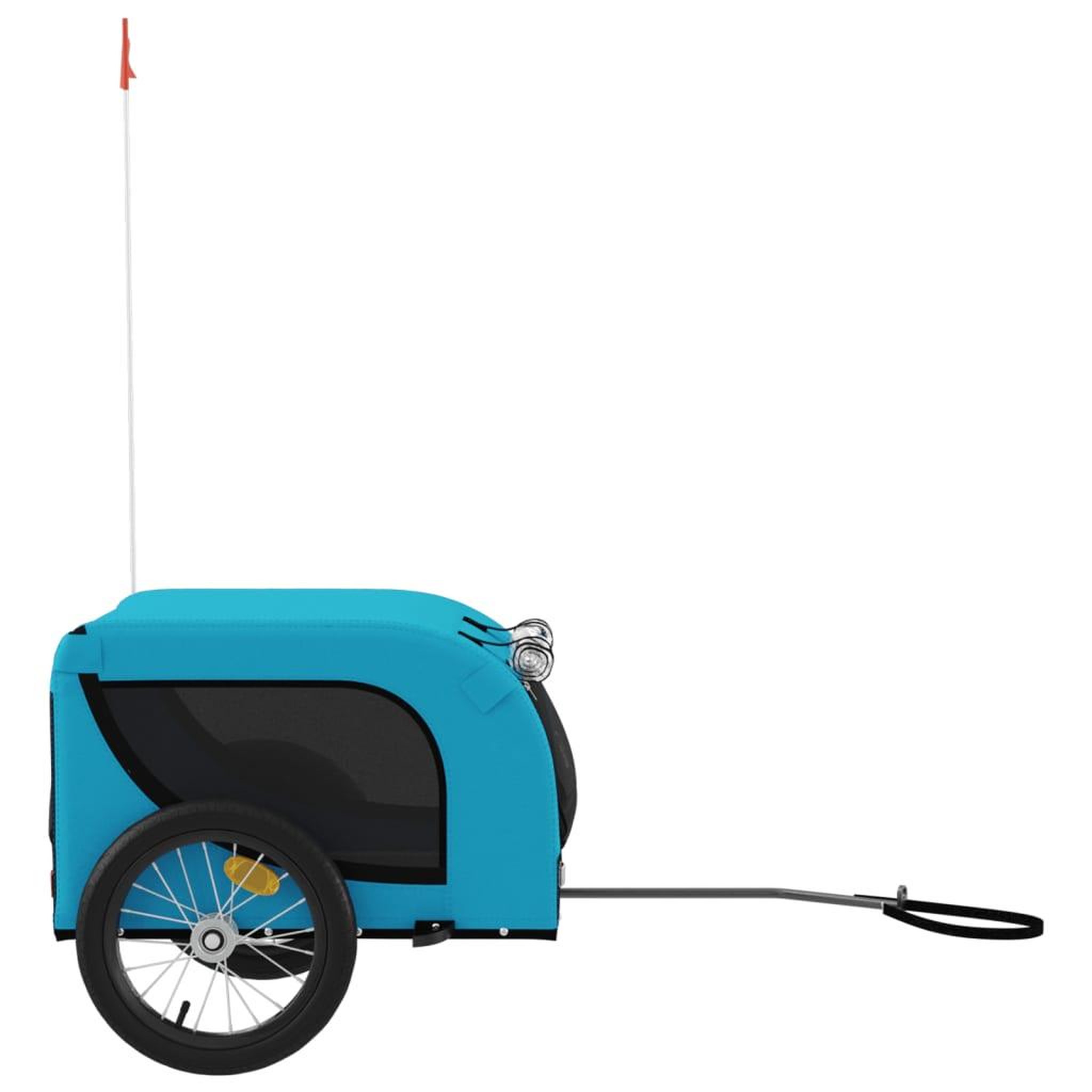 Voir la diapositive 4 : VIDAXL Remorque de velo pour animaux de compagnie bleu et noir