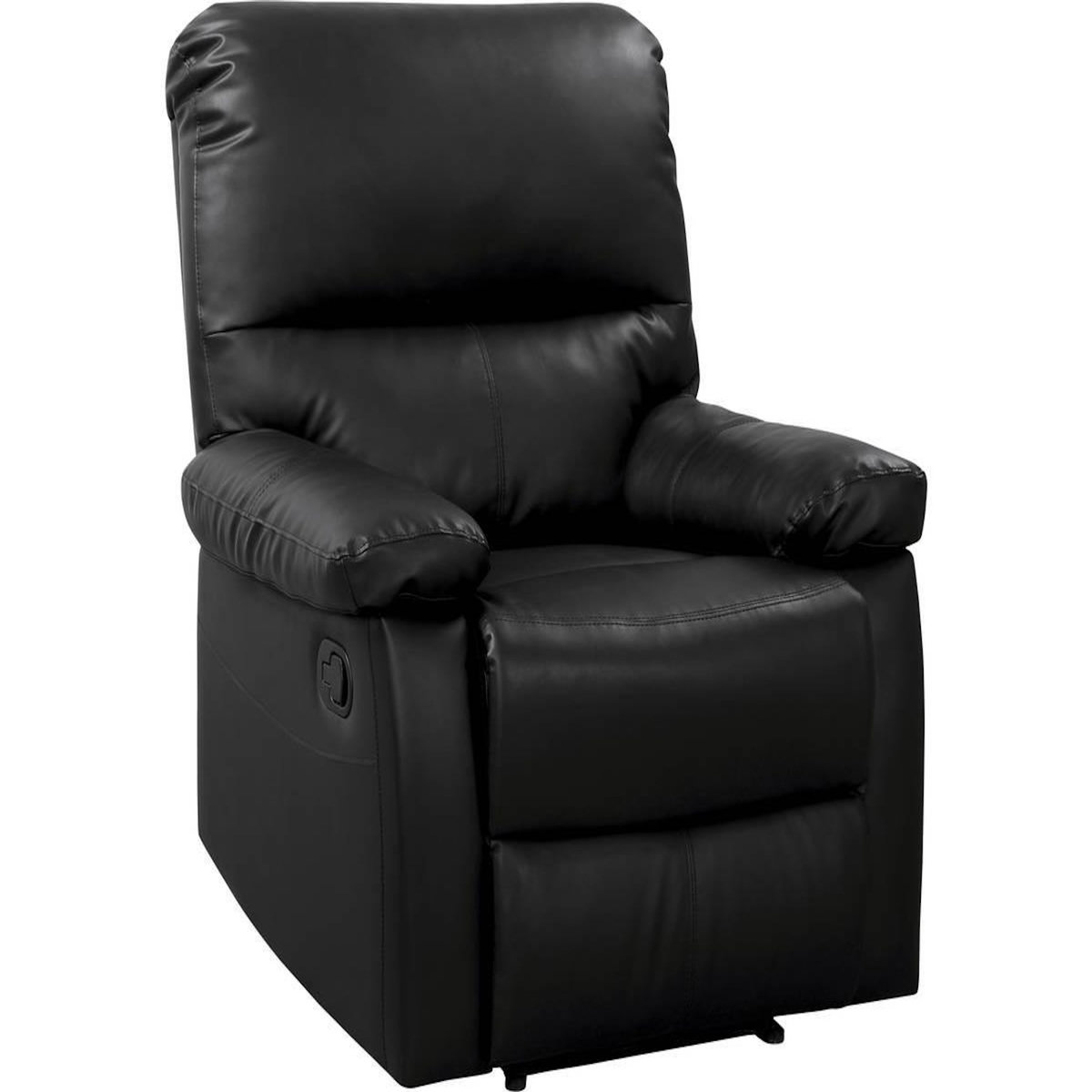 Habitat et Jardin Fauteuil relax  Lincoln  - 90 x 89 x 103 cm - Noir