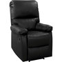 Voir la diapositive 1 : Habitat et Jardin Fauteuil relax  Lincoln  - 90 x 89 x 103 cm - Noir