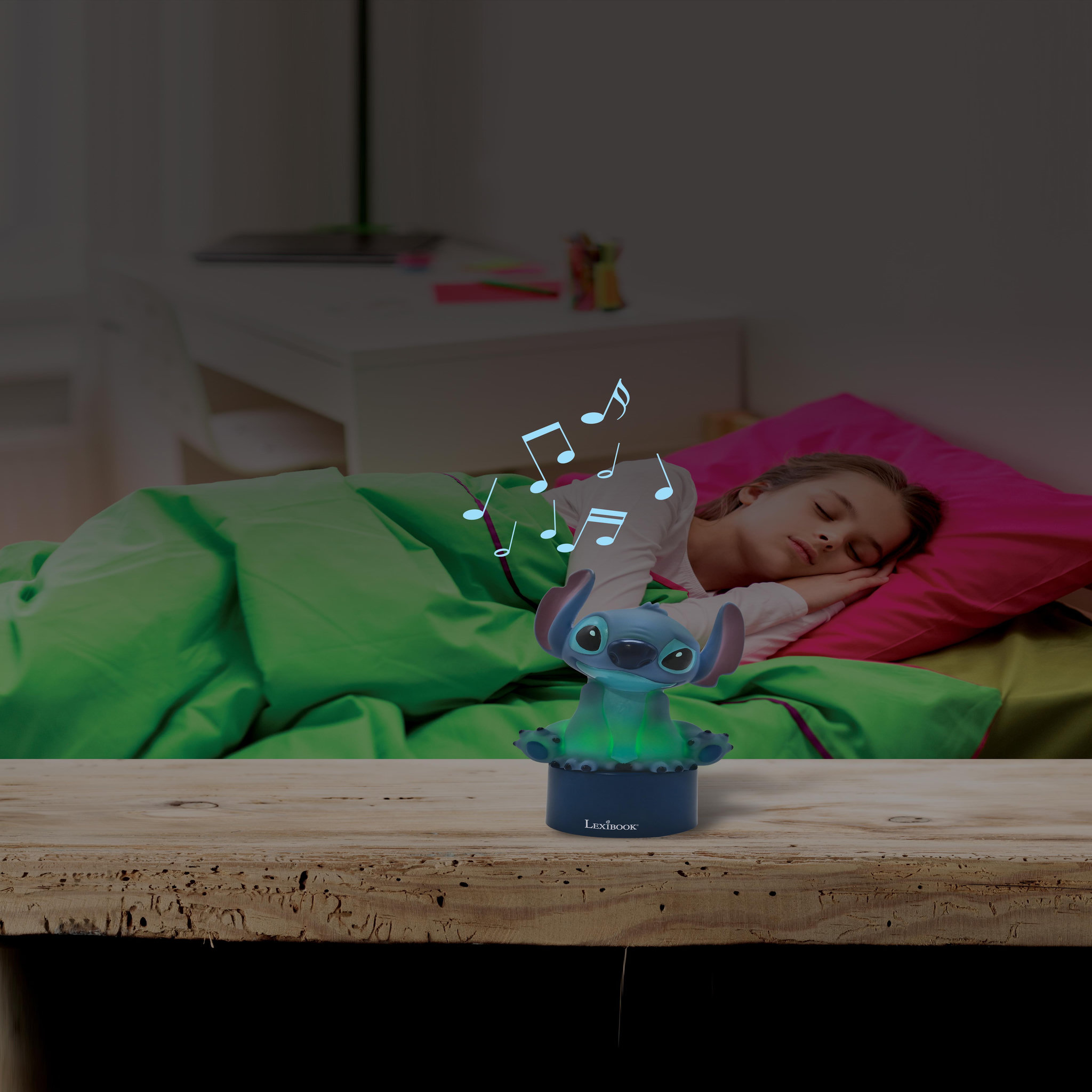 Voir la diapositive 6 : Lexibook Enceinte Bluetooth veilleuse Stitch