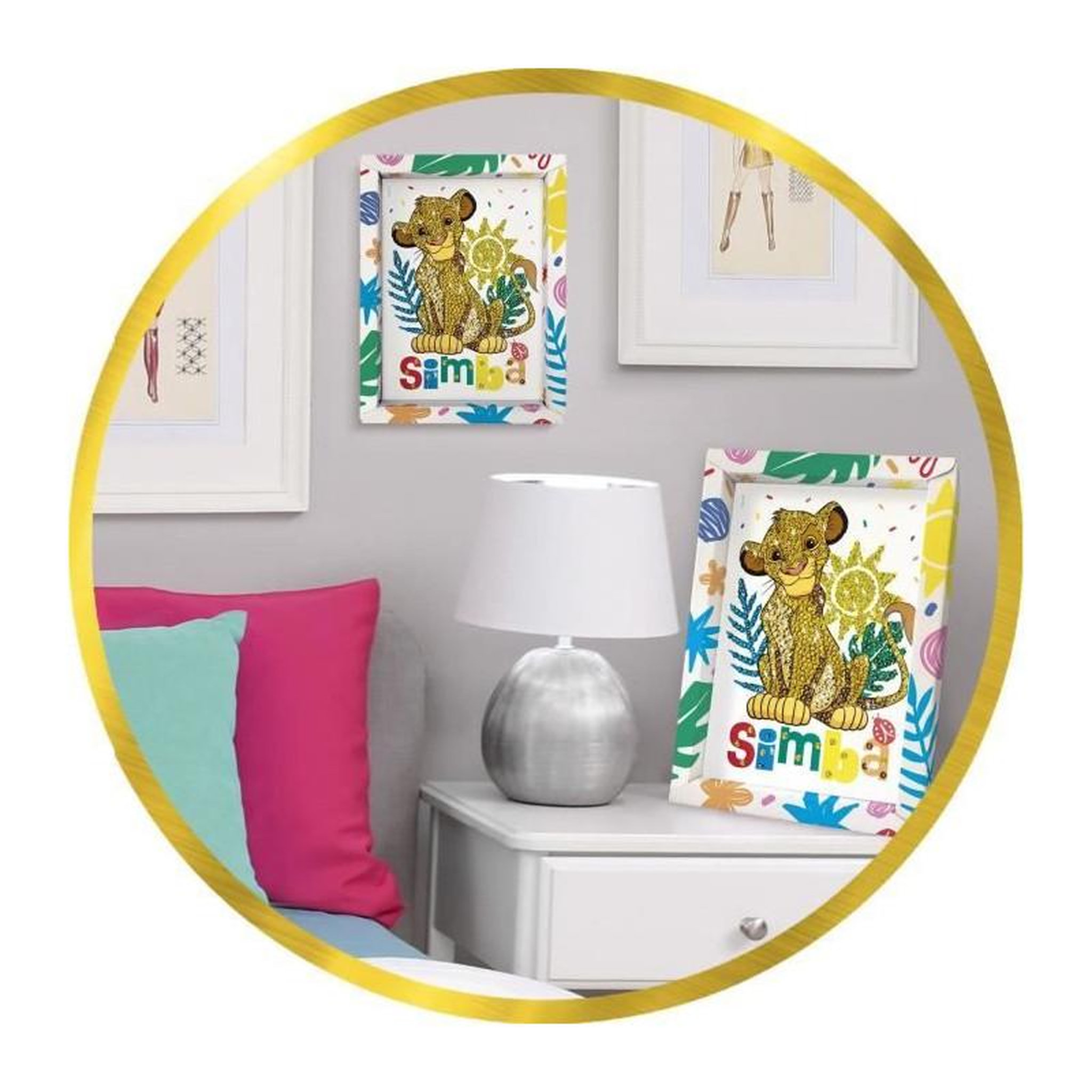 Voir la diapositive 3 : LANSAY Jeu de création - LANSAY - Collection sequins - SIMBA LE ROI LION - Des 7 ans