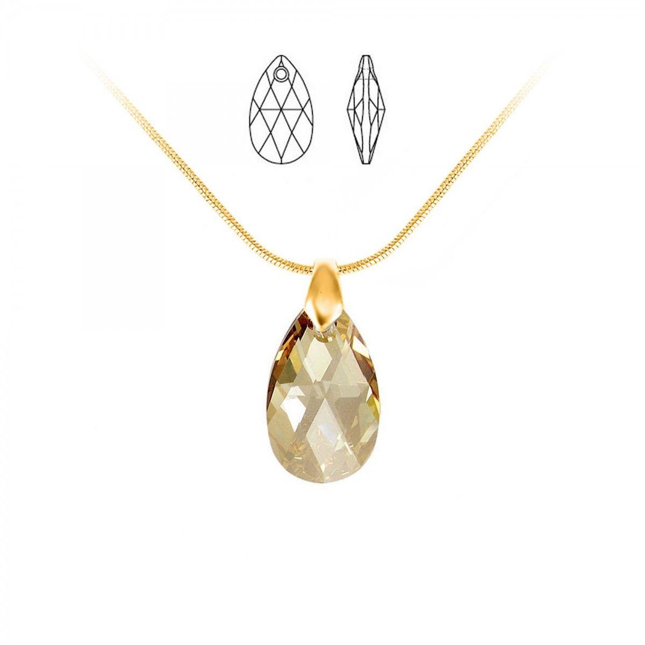 SC CRYSTAL Collier SC Crystal orné de Cristaux scintillants