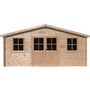 Voir la diapositive 1 : Habitat et Jardin Abri de jardin bois  Alex  - 20.20 m² - 4.80 x 4.00 x 2.39 m - 28 mm