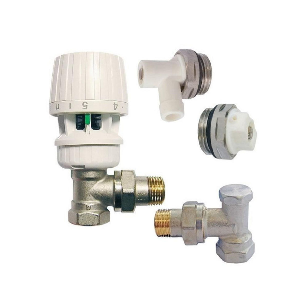 Danfoss Kit radiateur thermotatique équerre 15/21