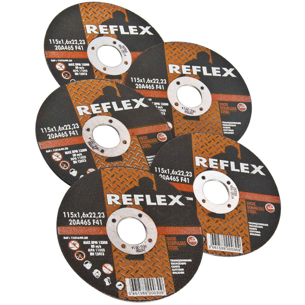 Perel Disques fer fins à tronçonner Ø 115 mm