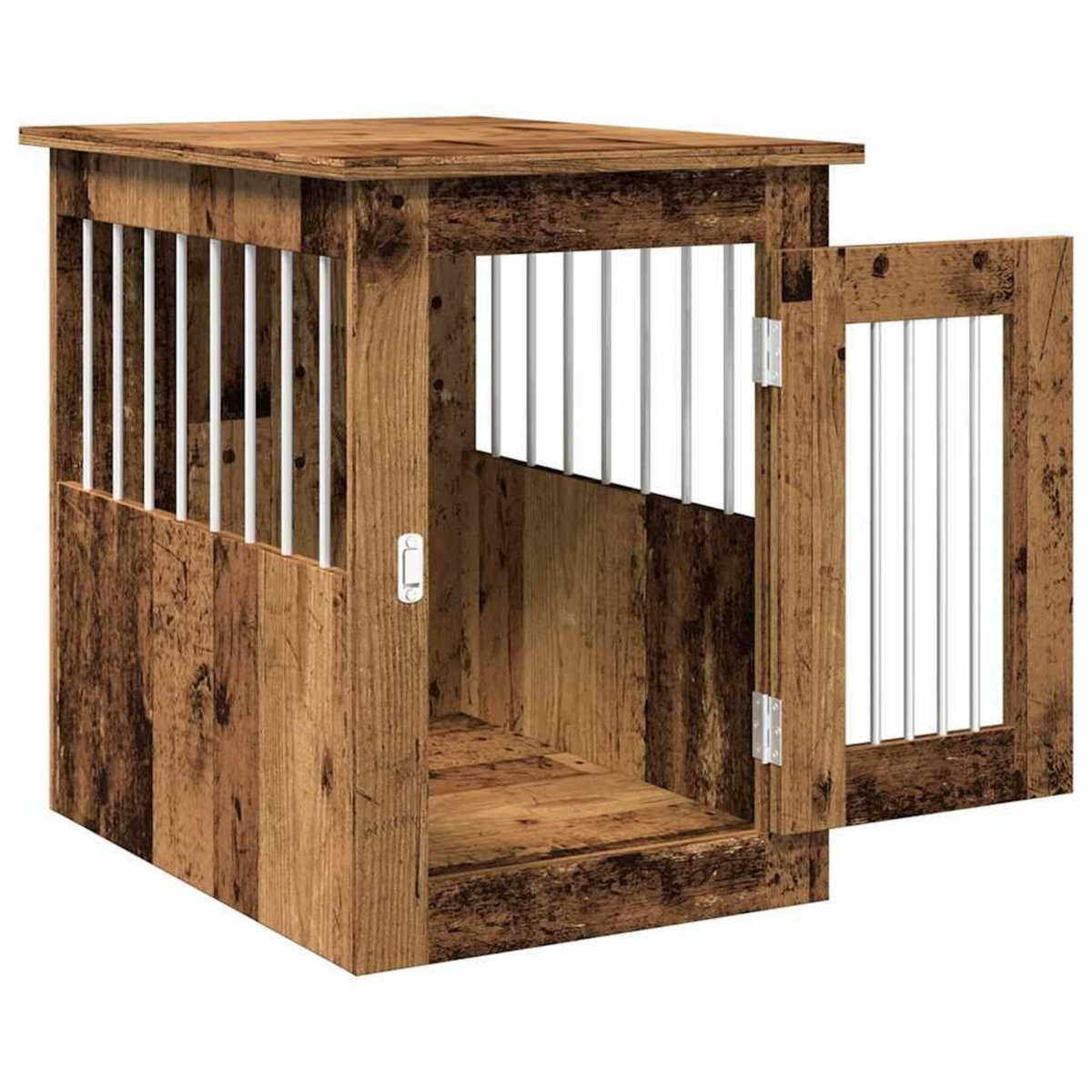 VIDAXL Meuble de cage chien vieux bois 45x62x59 cm bois d'ingenierie