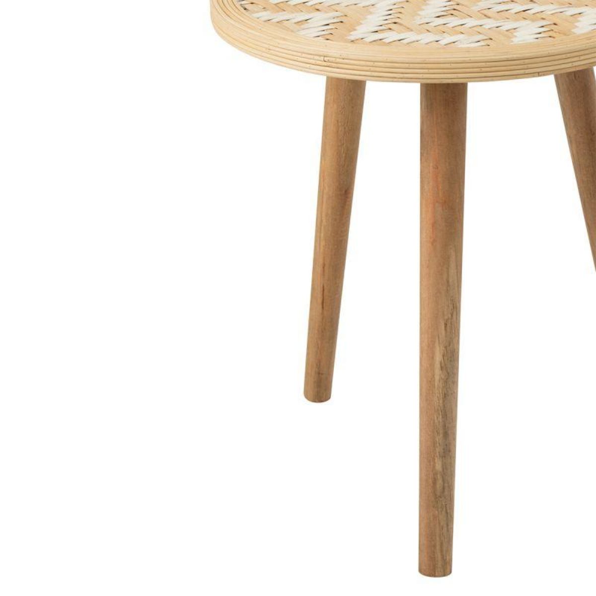 Paris Prix Lot de 3 Tables d'Appoint Gigognes  Baudoin  55cm Naturel