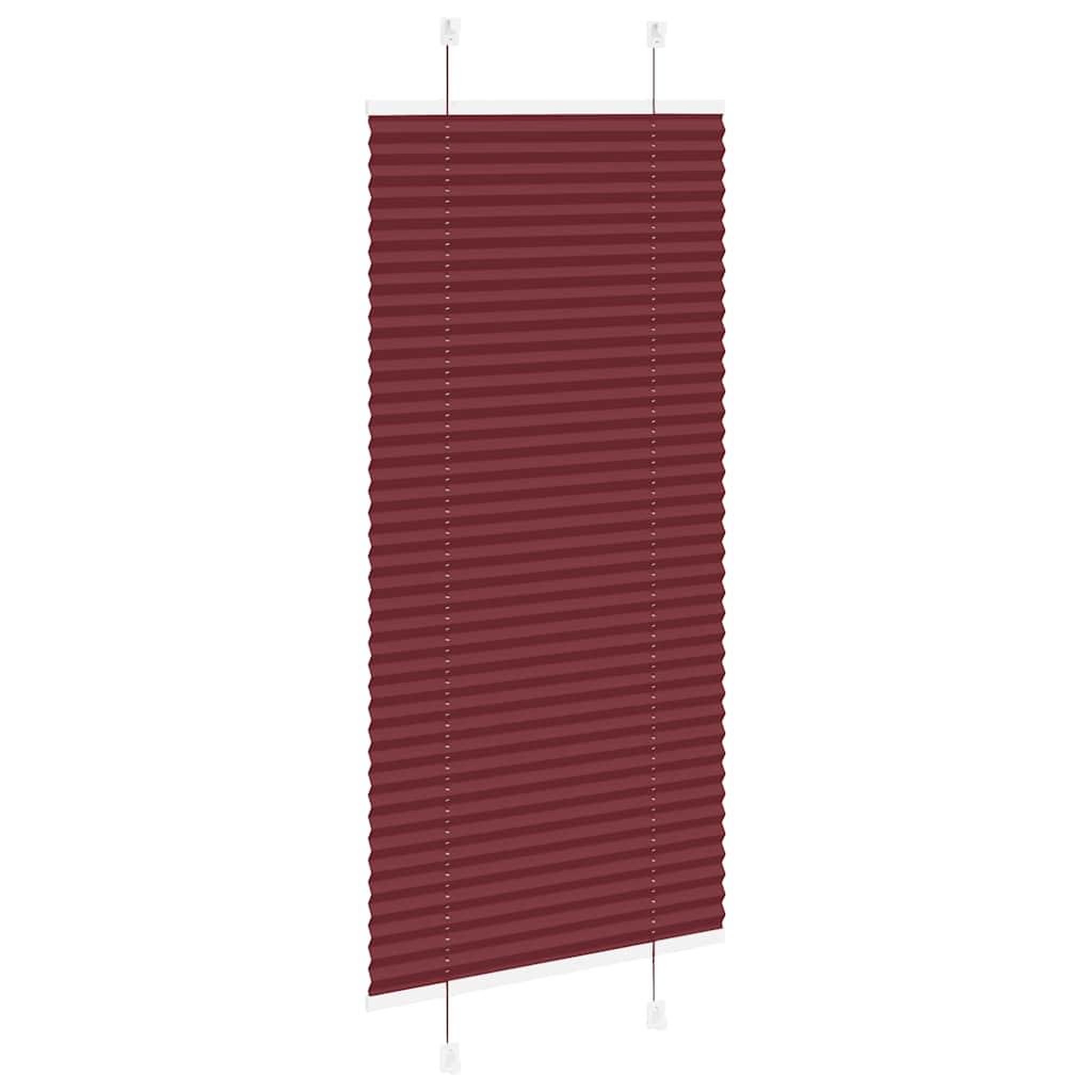 Voir la diapositive 4 : VIDAXL Store plisse rouge bordeaux 65x150 cm largeur du tissu 64,4 cm