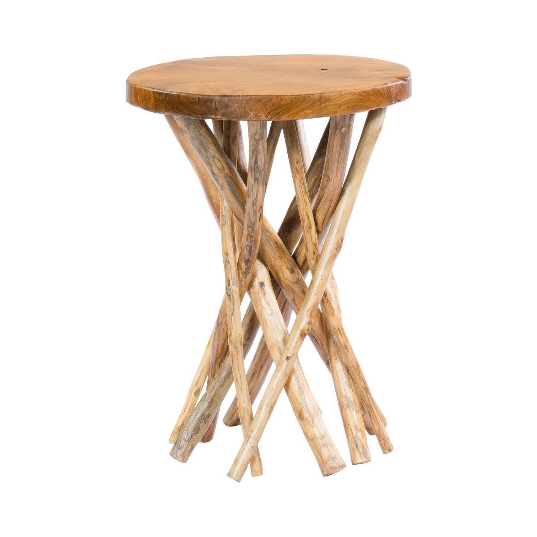 Paris Prix Table d'appoint en bois  radix  55cm naturel brillant