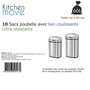 Kitchen move Lot de 50 sacs poubelles 5xSACPOU60 Noir  60L