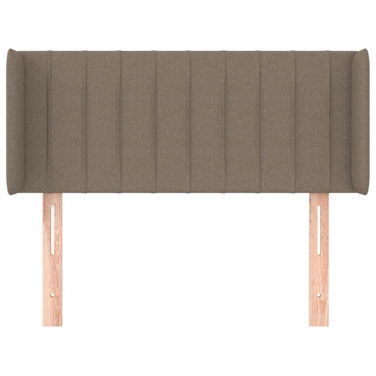 VIDAXL Tete de lit avec oreilles Taupe 93x16x78/88 cm Tissu