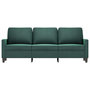 Voir la diapositive 3 : VIDAXL Canape a 3 places Vert fonce 180 cm Velours