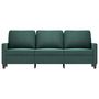 Voir la diapositive 3 : VIDAXL Canape a 3 places Vert fonce 180 cm Velours