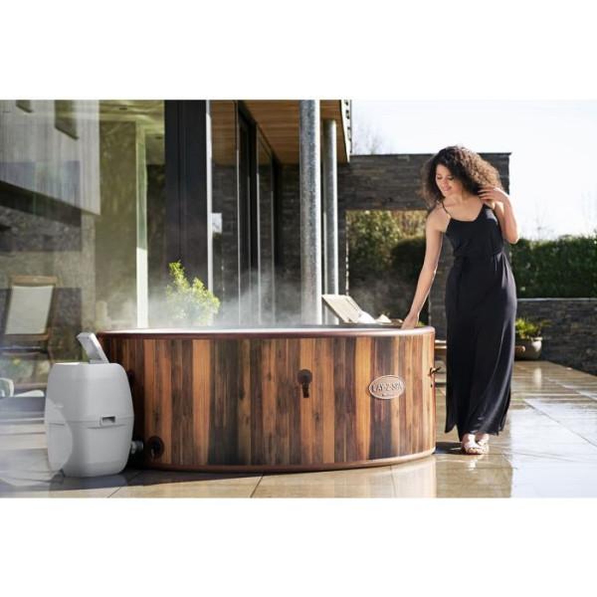 Voir la diapositive 4 : BESTWAY BESTWAY Spa gonflable rond Lay-Z-Spa Helsinki Airjet™ 5 - 7 personnes Wifi